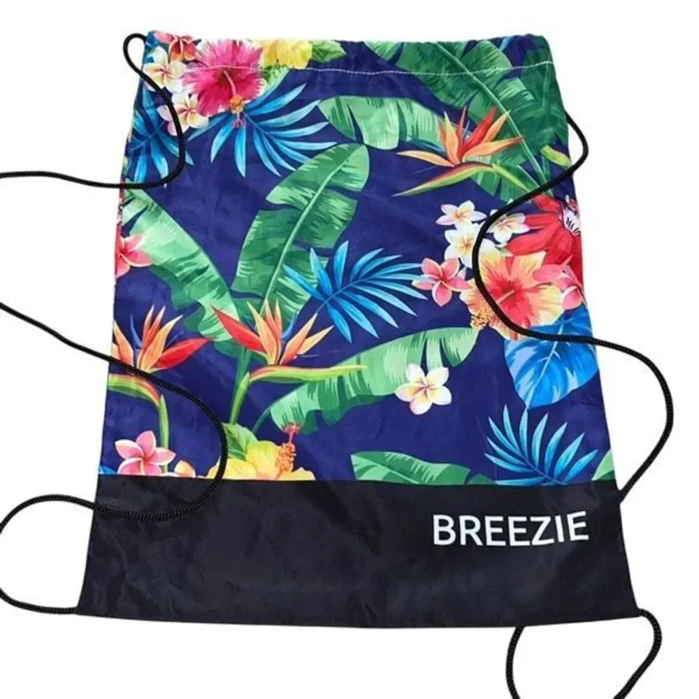 Set Of 4 Mixed Brands Waterproof‎ Drawstring Packable Backpacks Assorted